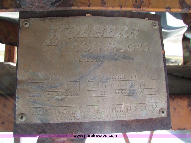 image for item I6564 Kohlberg 636-120 stacking conveyor