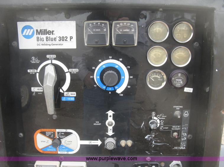 image for item K2960 2003 Miller Big Blue 302P welder/generator
