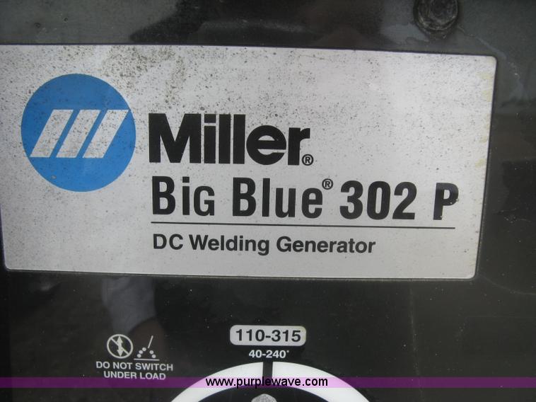 image for item K2961 2003 Miller Big Blue 302P DC welder/generator