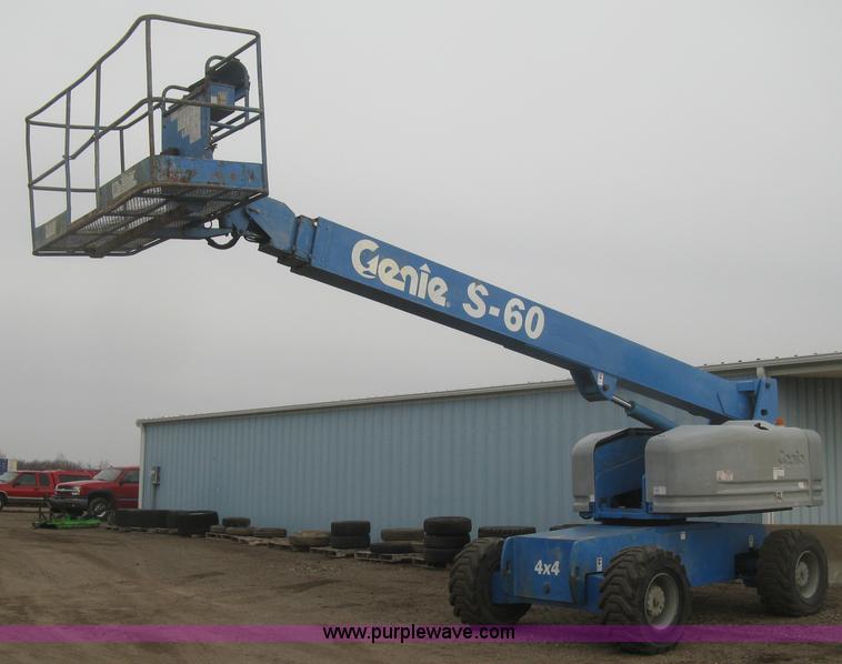 image for item K2964 2001 Genie S-60 boom lift