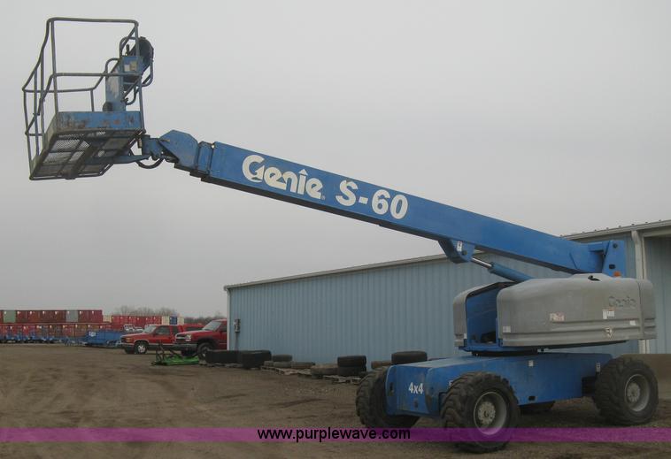 image for item K2964 2001 Genie S-60 boom lift