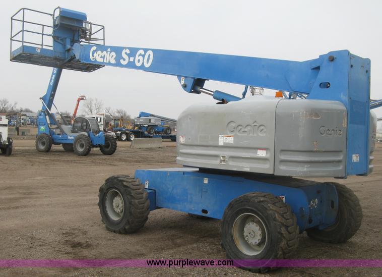 image for item K2964 2001 Genie S-60 boom lift