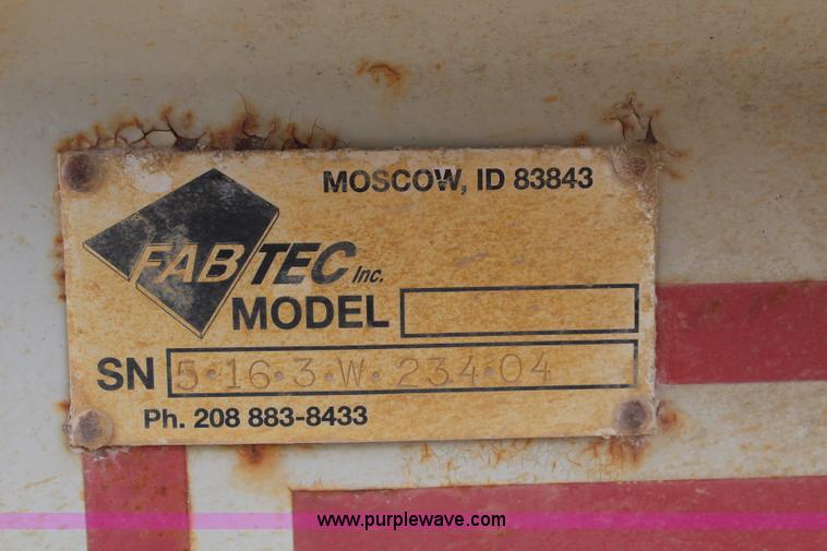 image for item K8754 2004 Fabtec Trio wash plant