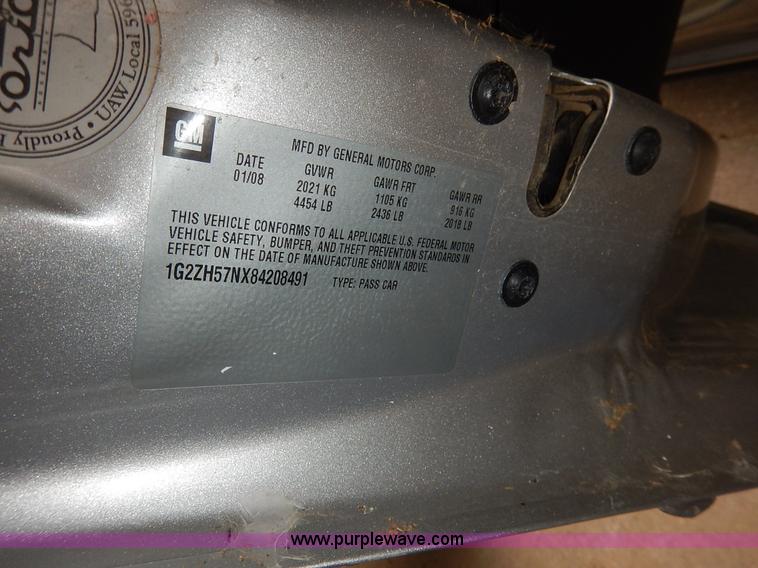 image for item K8770 2008 Pontiac G6