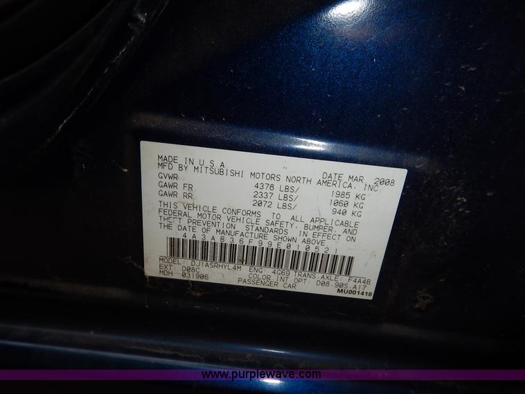 image for item K8771 2008 Mitsubishi Galant