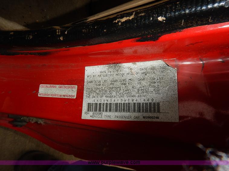 image for item K8860 1998 Mitsubishi Eclipse