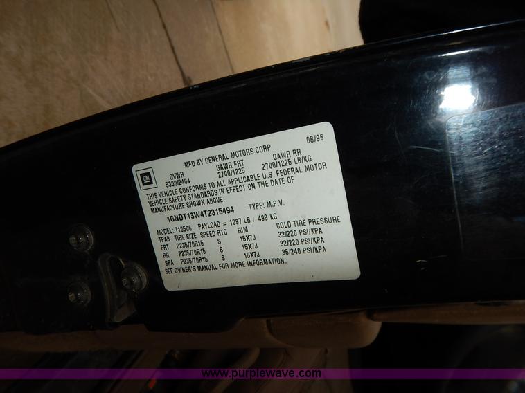 image for item K8861 1996 Chevrolet Blazer