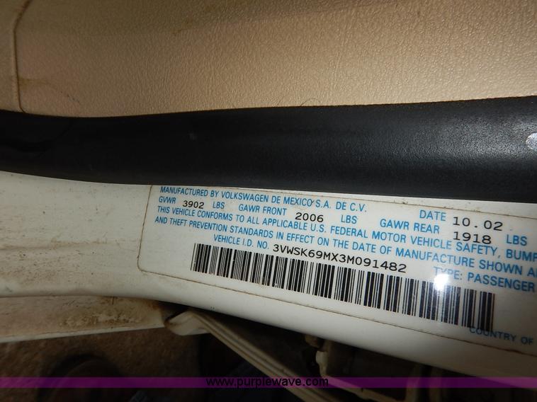 image for item K8862 2003 Volkswagen jetta GLS