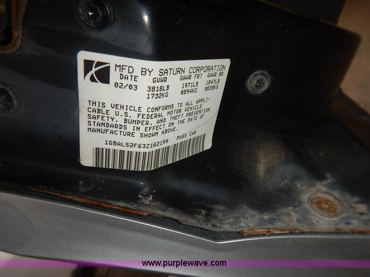 image for item K8884 2003 Saturn Ion