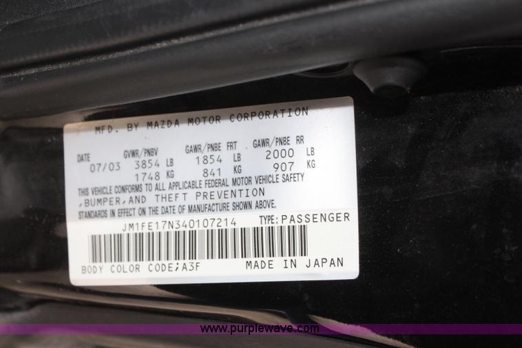 image for item K8885 2004 Mazda RX-8