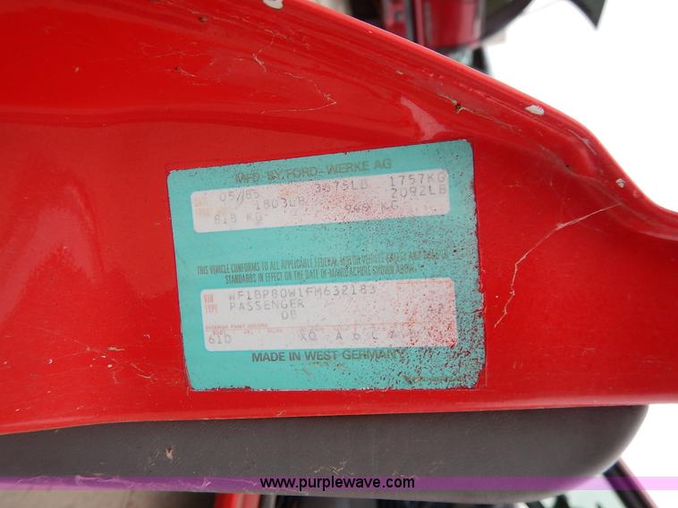 image for item K8919 1985 Merkur XR4TI