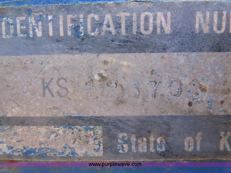 image for item D2353 2005 shop built tank trailer