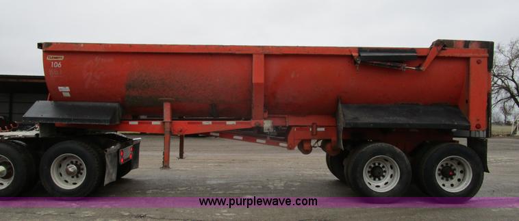 image for item D2368 1999 Clement end dump trailer