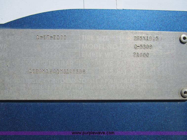 image for item D2396 2000 Cottrell car carrier trailer