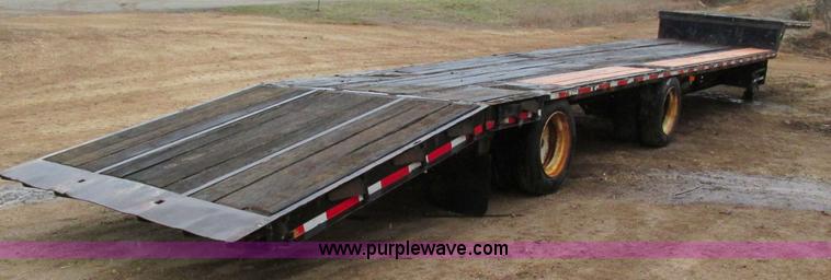 image for item I3072 1985 Transcraft DTL22-45 drop deck trailer