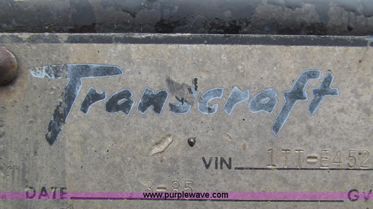 image for item I3072 1985 Transcraft DTL22-45 drop deck trailer