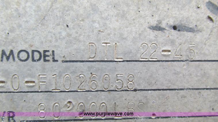 image for item I3072 1985 Transcraft DTL22-45 drop deck trailer