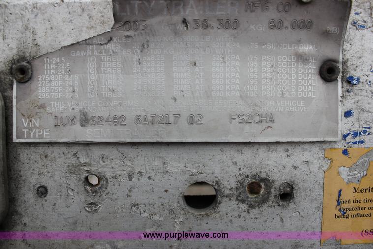 image for item J2284 2006 Utility Built 4802 flatbed trailer