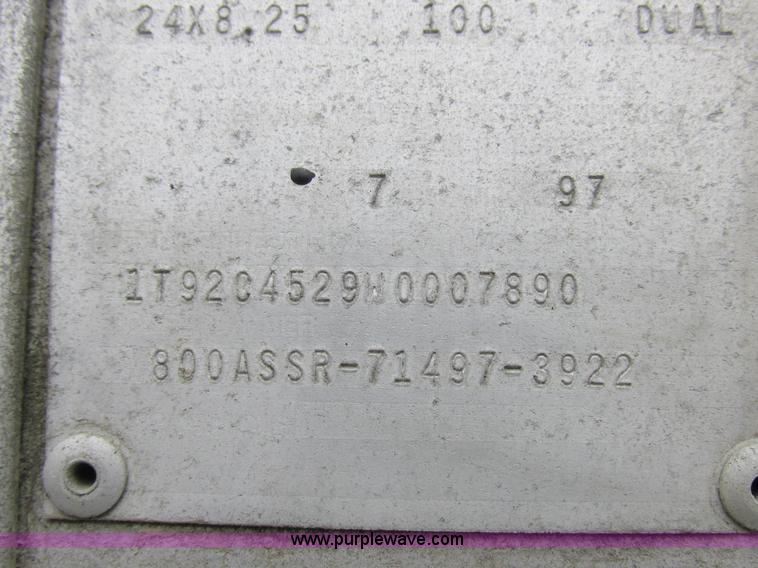 image for item K2072 1998 Cornhusker bottom dump trailer