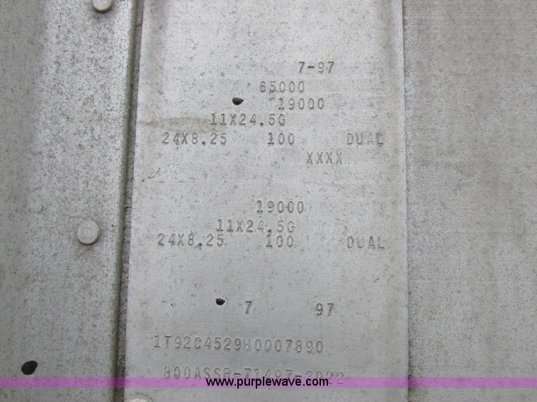 image for item K2072 1998 Cornhusker bottom dump trailer