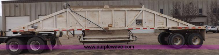 image for item K3760 1993 Ranco bottom dump trailer