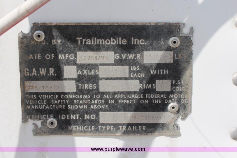 image for item K6832 1996 Trailmobile dry van trailer