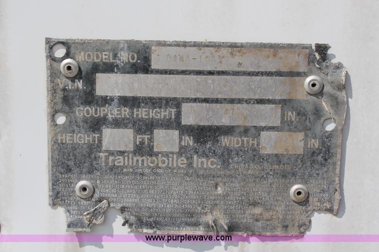 image for item K6832 1996 Trailmobile dry van trailer