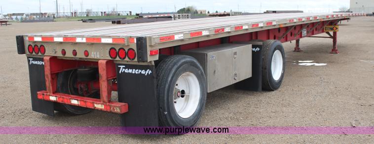 image for item K6839 2005 Transcraft Eagle flatbed trailer