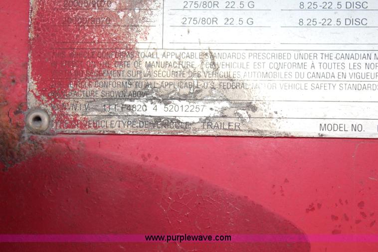 image for item K6839 2005 Transcraft Eagle flatbed trailer