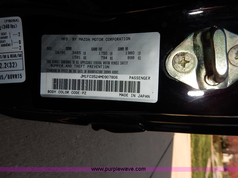 image for item BC9507 1991 Mazda RX-7 convertible