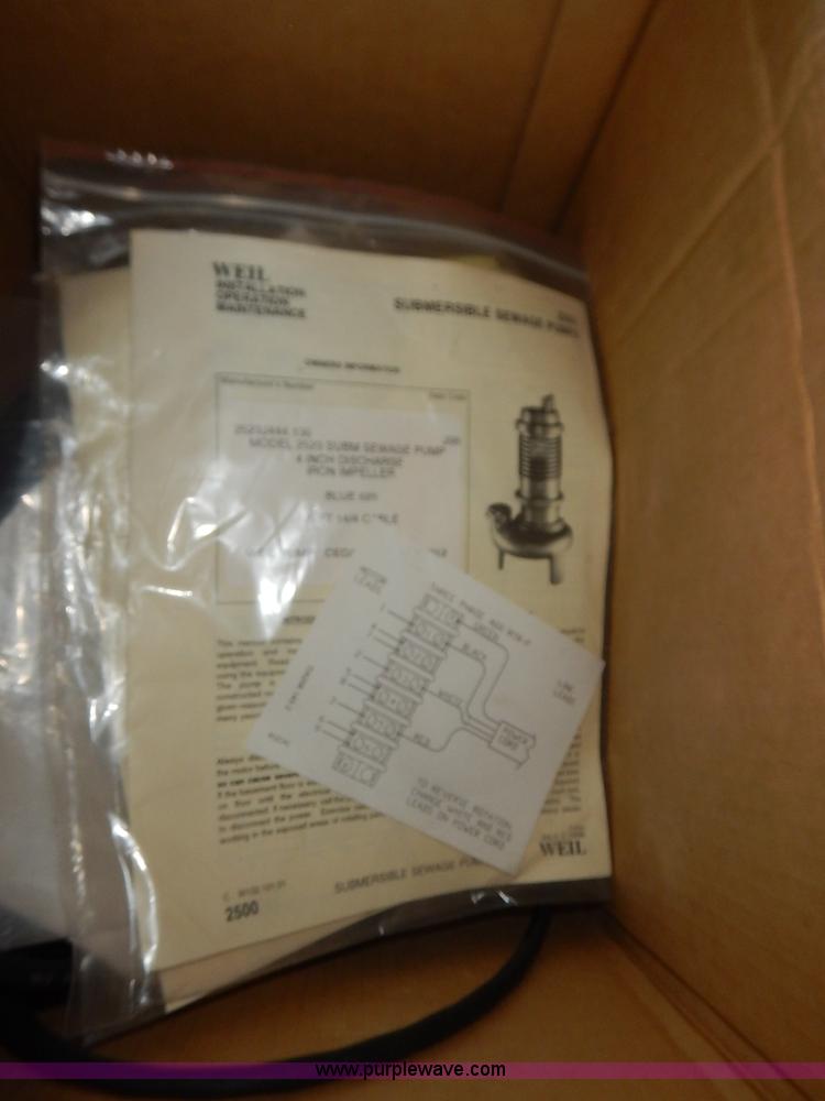image for item BC9650 Weil submersible sewage pump