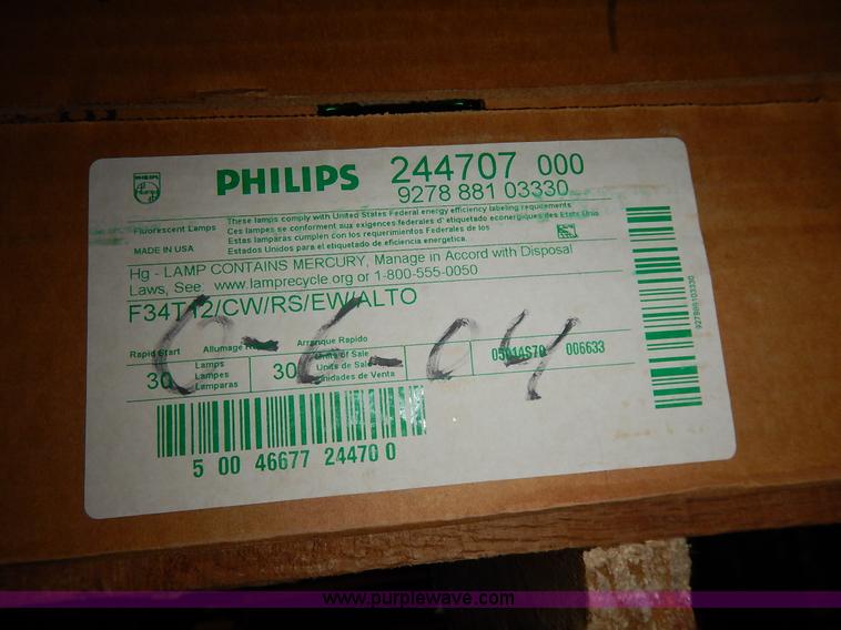 image for item BC9656 (31) boxes of Philips florescent light bulbs