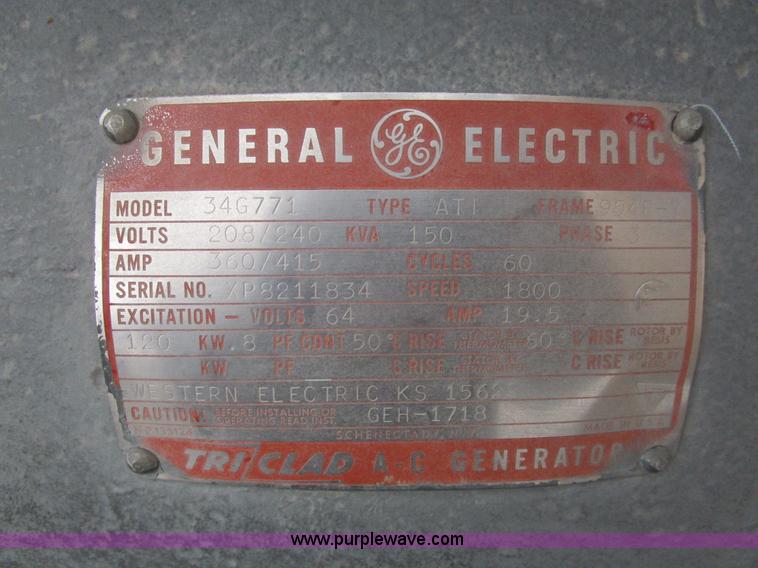 image for item D2377 Western Electric generator