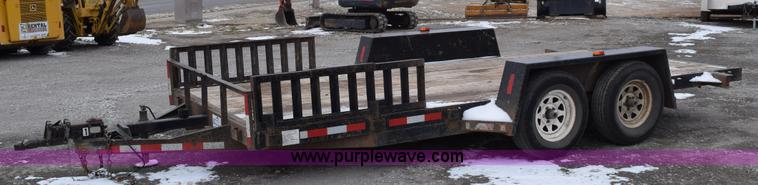 image for item E6227 1998 Homemade flatbed trailer