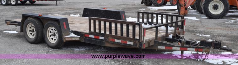 image for item E6227 1998 Homemade flatbed trailer