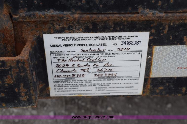 image for item E6227 1998 Homemade flatbed trailer