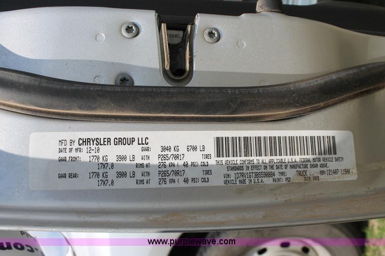 image for item H1563 2011 Dodge Ram 1500 Quad Cab pickup truck