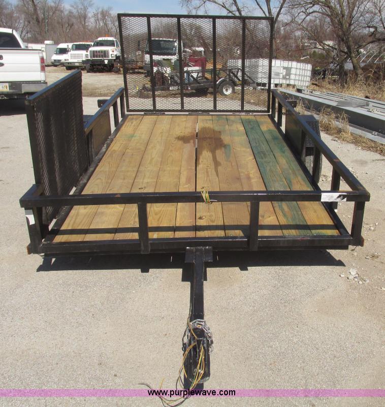 image for item H4707 2015 Topline JTW-12 utility trailer