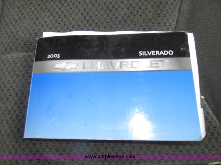 image for item H4725 2003 Chevrolet Silverado 1500 LS Ext. cab pickup truck