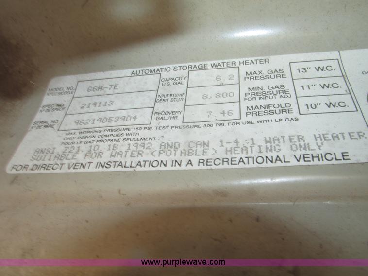 image for item H4735 1993 Ford Econoline E350 Dutchman 30' RV