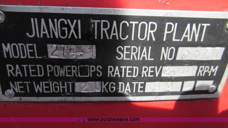 image for item I3081 1999 Jiangxi 274-1 MFWD tractor