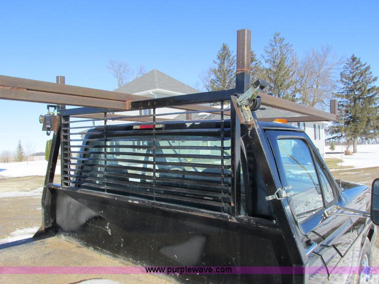 image for item I3768 1997 Ford F350 XL flatbed pickup truck