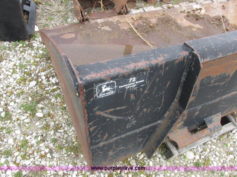 John Deere skid steer bucket in Columbia, MO Item K2070 sold Purple