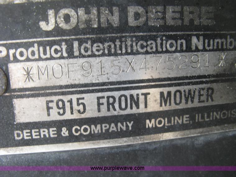 image for item K2993 John Deere F915 riding lawn mower