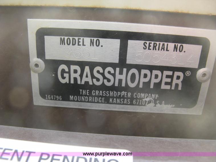 image for item K2995 1994 Grasshopper 725 riding lawn mower