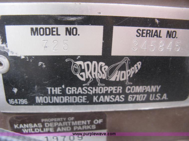 image for item K2995 1994 Grasshopper 725 riding lawn mower