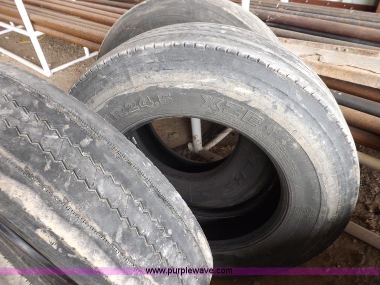 image for item K3765 (12) assorted 11R24.5 tires