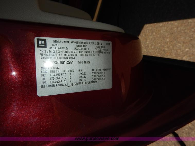 image for item K7345 2009 Chevrolet Silverado 1500 Crew Cab pickup truck