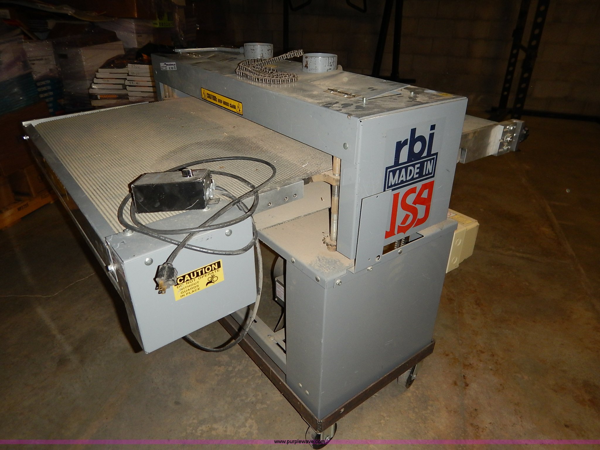 RBI drum sander in Tecumseh, KS Item BC9651 sold Purple Wave