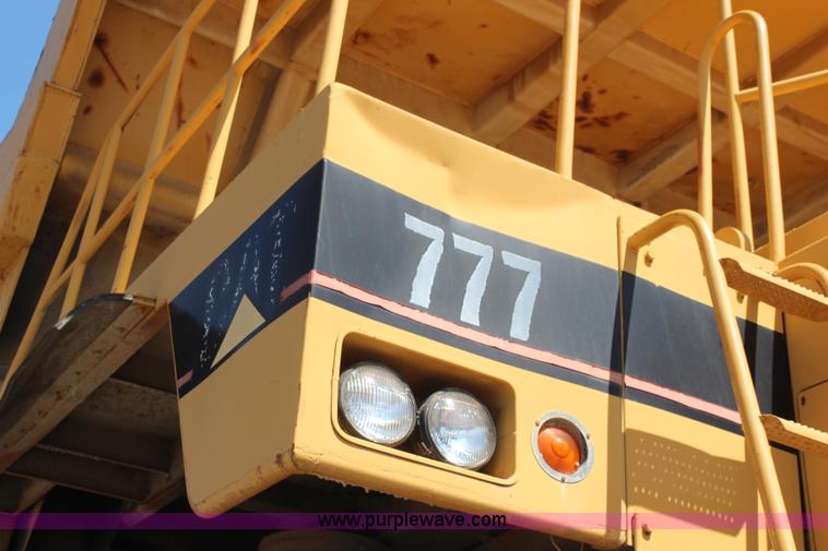 image for item K6756 1984 Caterpillar 777 haul truck